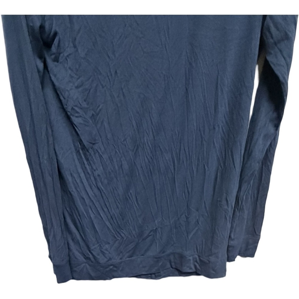 Gaiam Women's Navy Criss Cross Back Long Sleeve Yoga Top XS Soft Stretch - Picture 3 of 7